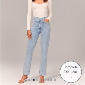 abercrombie cross over jeans!
